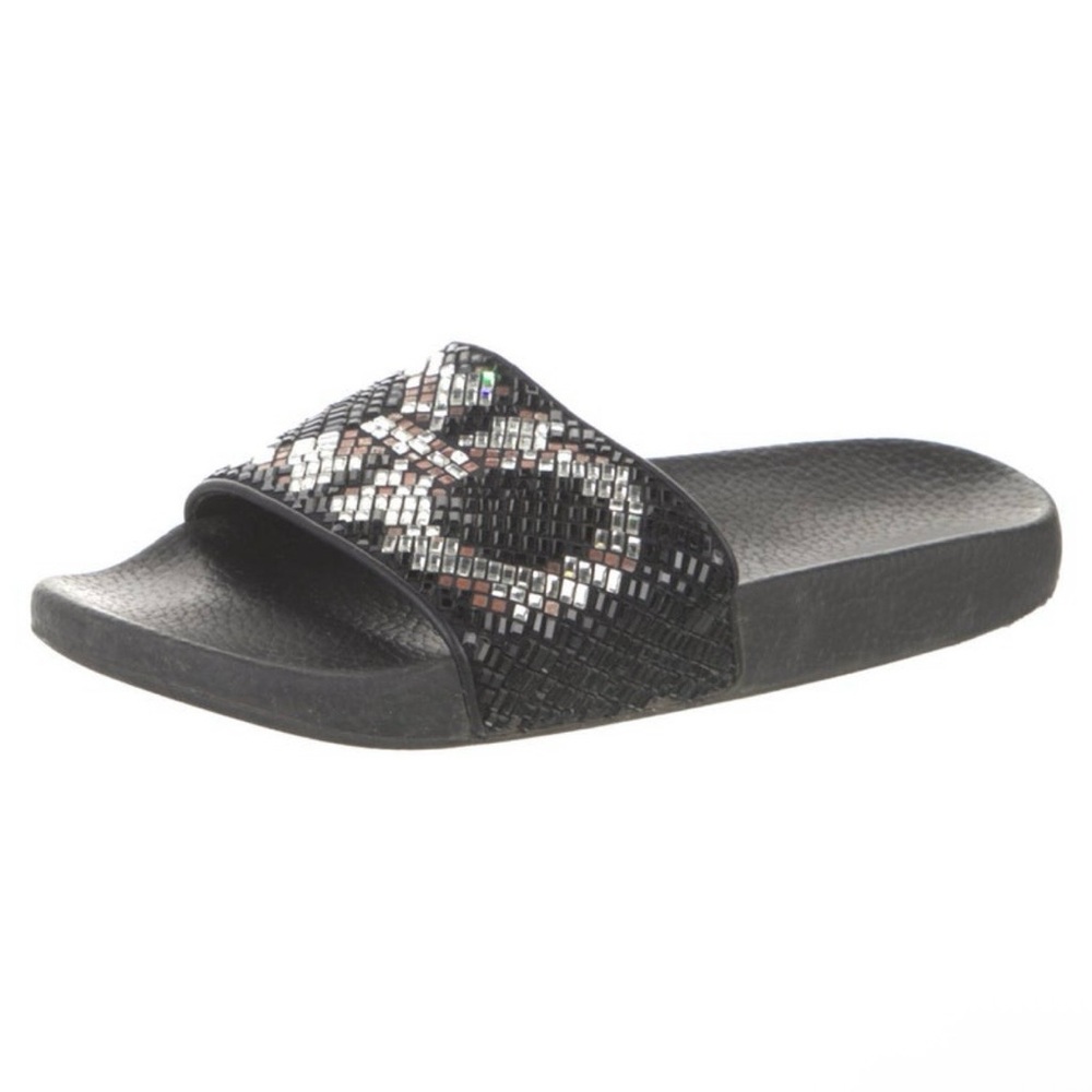 Salvatore Ferragamo Black Slide Sandal with embellishments - Picture 2 of 5